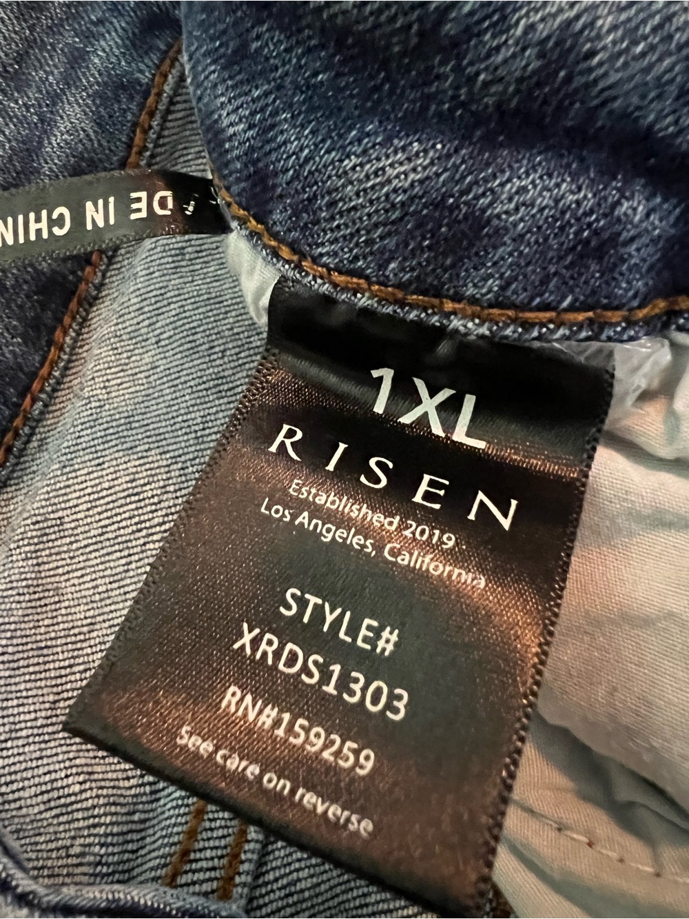 Risen Distressed Denim Shorts - Women's Blue - Picture 3 of 7